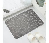 Cobblestone Embossed Bathroom Bath Mat Non-slip Carpets In Wash Basin Bathtub Side Floor Rug Shower Room Doormat Memory Foam Pad