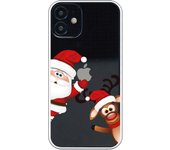 Carcasa para iPhone 12 Mini - Santa Claus Asomado