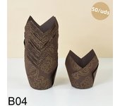 50pcs Newspaper Style Cupcake Liner Baking Cup For Wedding Birthday Party Tulip Muffin Cupcake Paper Cup Oilproof Cake Wrapper