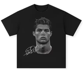 2025 Cristiano Ronaldo football superstar super fashion printed short sleeve T-shirt men distress American cotton Women Tshirt