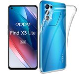 Funda Oppo X3 Lite (5G) Carcasa Gel TPU Silicona Transparente GTR + Protector Pantalla Cristal Templado Movilear