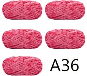 5pcs X100g Soft Velvet Yarn For Knitting Sweater Scarf Blankets Thick Crochet Yarn Threads