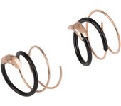 BREIL Joyería colección WRAP, PENDIENTES DE MUJER en ACERO COLOR PINK Talla 1,5 SIN PIEDRAS - TJ2898