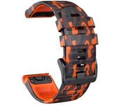 QuickFit 22mm 26mm Sports Camouflage Silicone Strap For Garmin Fenix 6X 7X Pro Band For Fenix 6Pro 5Plus Bracelet Watchband