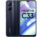 Realme C33 ( TIENE USO) smartphone Android , 64GB + 4GB ram , RMX3624, negro ( PRODUCTO CON USO en caja con cargador)