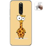 Tumundosmartphone Funda Gel Tpu para Xiaomi Redmi 8 diseño Jirafa Dibujos