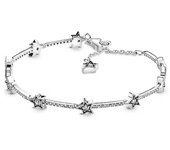 PANDORA Pulsera Estrella Meteorito Plata 925 Simple y Versátil Pequeño 520 Regalo de San Valentín