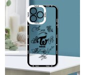 Korean Girl Group TWICE Apple Case For iPhone 15 14 13 12 11 Mini XS XR X Pro MAX 8 7 6 Plus SE Angel Eyes Transparent