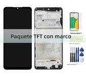 For AMOLED For Samsung A22 4G A225F A225F/DS A225 LCD Touch Screen Digitizer Repair Parts For Samsung A22 4G Display With Frame