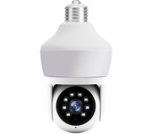 2,4G Cámara Vigilancia Exterior, 360 ° PTZ Cámara WiFi, Detección Humana, Seguimiento Automático, 3MP Visión Nocturna Color, Audio Bidireccional