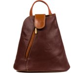 .. Carlotta Bolso mochila Mujer.Piel Auténtica Sauvage. Hecho en Italia. Cuero italiano genuino.