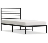 VidaXL Estructura de cama Industrial con cabecero negro acero