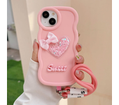 Love Heart Bow Wavy Soft Phone Case for Moto G84 G60 G54 G53 G52 G82 G34 G32 G30 G22 G14 G13 G23 G04 G24 Edge 40 Neo Cover