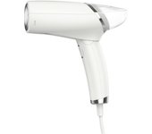 Vaporizador de ropa de mano Pequeño cepillo de vapor para el hogar mini máquina de planchar plegable portátil de viaje, Blanco Espino