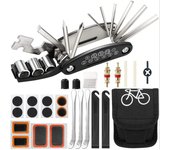 Kit de reparación de bicicletas, herramientas multifuncionales para bicicletas, herramientas portátiles multifuncionales de reparación