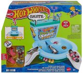Hot Wheels Skate Flush & Go Bowl, Set de Juego con Forma de Inodoro, Incluye 1 monopatín para Dedos y 1 par de Zapatillas para Hacer Acrobacias, Juguete Regalo para niños y niñas +5 años (Mattel HXL16)