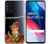 Tumundosmartphone Funda Gel Transparente para Oppo Find X3 Lite 5G diseño Suricata Dibujos