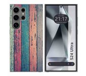 Funda Silicona para Samsung Galaxy S24 Ultra 5G diseño Madera 10 Dibujos