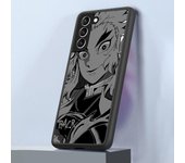 Case for Samsung Galaxy S24 Ultra S23 Ultra S20 FE S21 S22 Plus S10 S9 S23 5G Matte Cover Anime Demon Slayer