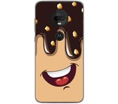 Tumundosmartphone Funda Gel Tpu para Motorola Moto G7 / G7 Plus diseño Helado Chocolate Dibujos
