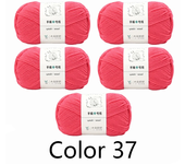 5Pcs X100g Yarn for Hand Knitting Acrylic Crochet Thread Knit Sweaters Lines Crocheting Bag Blanket