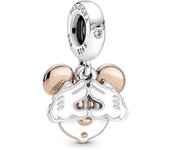 Pandora Abalorio de plata de ley y chapado en oro rosa de 14 quilates con mezcla de metal único de personajes，Incluye Caja Original