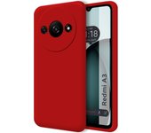 Funda Silicona Líquida Ultra Suave para Xiaomi Redmi A3 color Roja