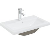 Empotrado fregadero con Grifo Cerámica Blanco 61x39x18 cm