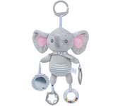 Lindo animal de dibujos animados elefante koala conejo blanco bebé juguete cama remolque colgante juguete