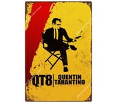Quentin Movie Tin Sign Retro Poster  Django Metal Sign Plate for Bar Club Man Cave  Vintage Plaque Home Decor Iron Painting  Wal