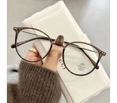 Round Glasses Frame Myopia Women Prescription Eyeglasses Anti-blue Light Ultra-light TR90 Fashion Eyewears