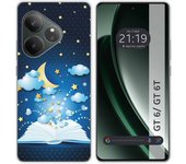 Tumundosmartphone Funda Silicona para Realme GT 6 / GT 6T 5G diseño Libro Cuentos Dibujos