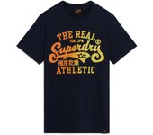 Camiseta Superdry Reworked marino manga corta para hombre