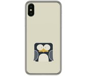 Tumundosmartphone Funda Gel Tpu para Iphone X / XS Diseño Pingüino Dibujos