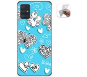 Tumundosmartphone Funda Gel Tpu para Samsung Galaxy A51 diseño Mariposas Dibujos