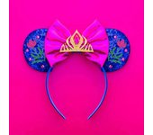 Mikcey Mouse Princess Headband Ears For Kids Rapunzel Hair Band Women Magic Hexagram Hair Accessories Girls Sequins Bow Headwear