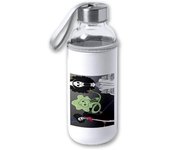 MERCHANDMANIA BIDON DE 420 ML CON FUNDA DE NEOPRENO one piece brook fantasma pirata musico mugiwara tapon seguridad