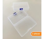 5pcs Transparent Lockable Empty Box, Rectangular Plastic Storage Box, PP Packaging Parts Box, Stationery Storage Box With Lid