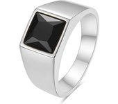 VQYSKO Big Square Cut Stone Signet Ring Exquisite Large Colour Quartz Cocktail Ring For Women Men Jewelry Party Gifts
