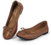 Womens Flats Ballet Shoes Comfortable Bowknot Round Toe Slip On Ballerina Dress Walking Flats Shoes with Latex Insole Low Wedge