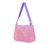 Beach Toy Mesh Bag Kids Shell Storage Bag Beach Toy Seashell Bag Mesh Pool Bag Sand Toys Swimming Accessories For Boys And Girls