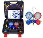 Kit de herramientas para coche, manómetro de presión de aire acondicionado, adaptador de manguera R22, R-410A, R-134a, refrigerante, 1 caja