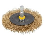 Cepillo de Disco de Alambre de Latón Wolfcraft Vástago Hexagonal 75x10mm (2110000)