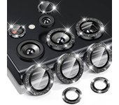 Glitter Camera Glass for Samsung Galaxy S24 Ultra , S23 Ultra , S22 Ultra , S24 Protective Lens Ring Screen Protector