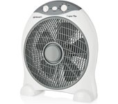 Orbegozo BF 1030, Ventilador de suelo, 45 W, 3 velocidades de ventilación, temporizador hasta 2 horas, dispositivo de seguridad antivuelco, asa para transporte, 30 cm diámetro, color blanco