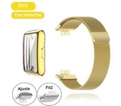 Metal Band For Huawei Watch Fit/Fit 2 Strap With Case TPU Screen Protector Watch Fit Bracelet Milanese Magnetic Loop Watchband