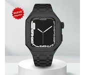 Luxury Modification Kit For Apple Watch Case 9 8 7 45mm 6 5 4 SE 44mm Refit Mod kit Metal Bezel Strap for iWatch 9 8 7 SE 6 5 4
