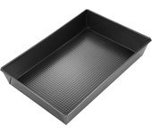 DESEOS Molde horno rectangular | Molde para repostería, tartas, bizcochos | Antiadherente | Acero carbono | Apto para horno | Fácil de limpiar
