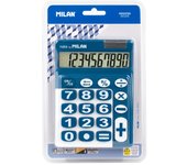 Blíster Calculadora Azul y Blanco 10 dígitos, Teclas grandes