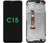 C11 2020 RMX2185 Screen Replacement, for Oppo Realme C12 C15 RMX2189 RMX2180 Lcd Display Digital Touch Screen with Frame